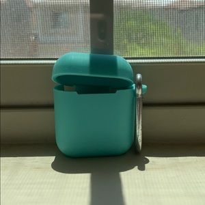Teal Silicone Airpod Case
